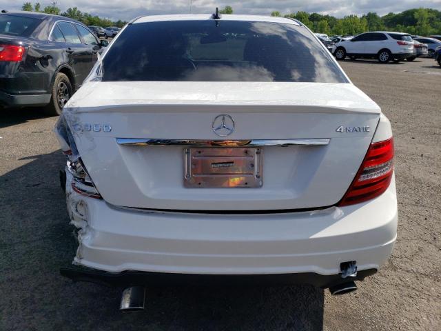 WDDGF8AB1ER310310 - 2014 MERCEDES-BENZ C 300 4MATIC WHITE photo 6