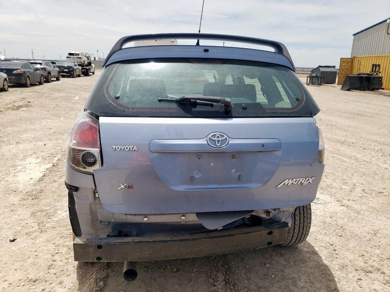 2T1KR30E38C707820 - 2008 TOYOTA COROLLA MA XR BLUE photo 6