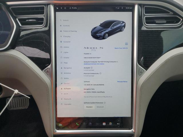 5YJSA1E12GF175827 - 2016 TESLA MODEL S GRAY photo 9