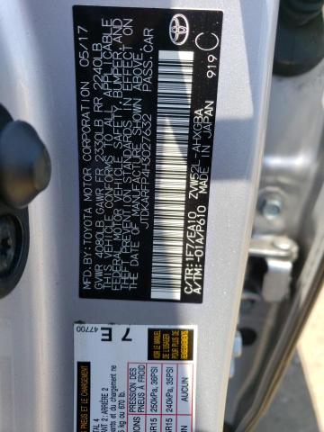 JTDKARFP4H3027632 - 2017 TOYOTA PRIUS PRIM 灰色 照片 12