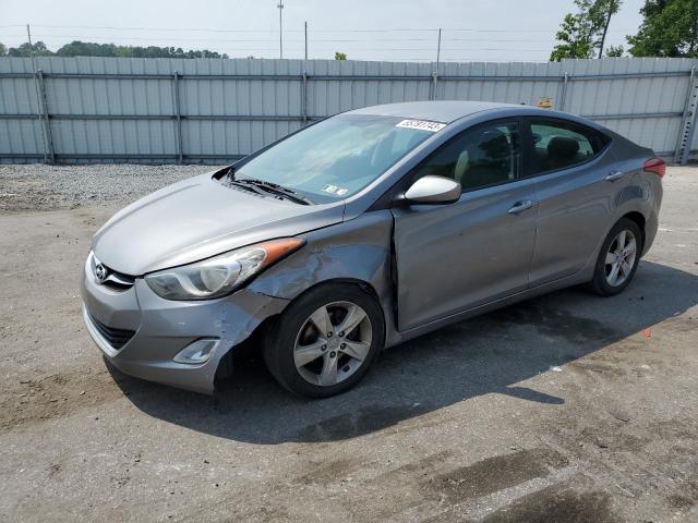 KMHDH4AE2CU184958 - 2012 HYUNDAI ELANTRA GLS GRAY photo 1