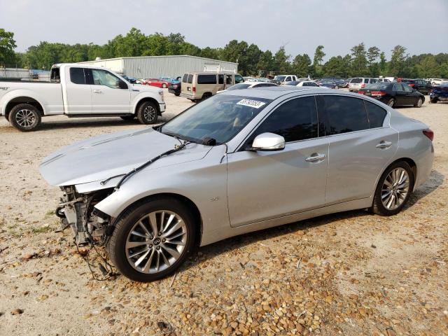 JN1EV7AP7KM512591 - 2019 INFINITI Q50 LUXE SILVER photo 1