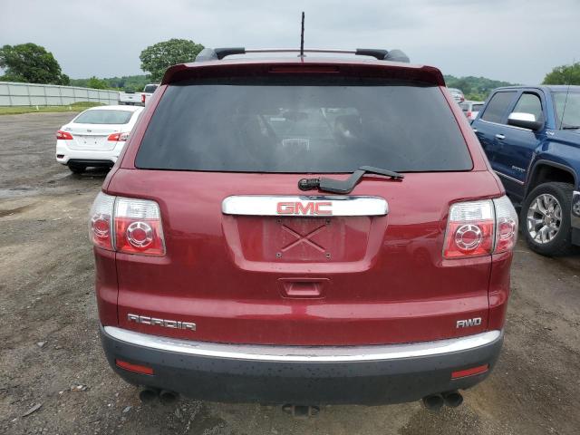 1GKLRKED7AJ165764 - 2010 GMC ACADIA SL RED photo 6