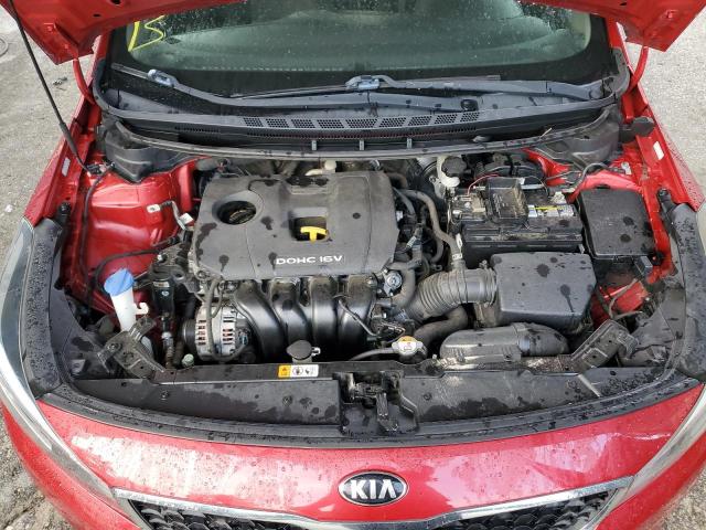 3KPFL4A71HE059758 - 2017 KIA FORTE LX RED photo 11