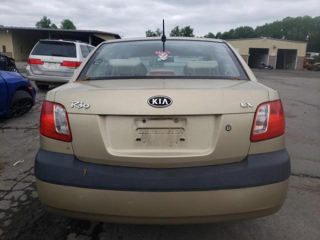 KNADE123786377222 - 2008 KIA RIO BASE TAN photo 6