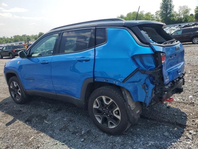 3C4NJDDB5JT181025 - 2018 JEEP COMPASS TRAILHAWK BLUE photo 2