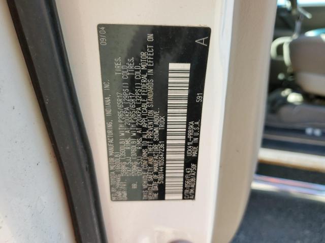 5TBDT44105S472361 - 2005 TOYOTA TUNDRA DOUBLE CAB SR5 WHITE photo 13