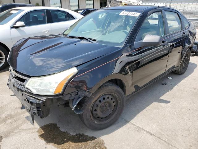 1FAHP34N58W177308 - 2008 FORD FOCUS S/SE BLACK photo 1