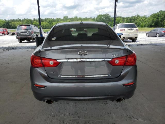 JN1BV7AR7FM391040 - 2015 INFINITI Q50 BASE CHARCOAL photo 6