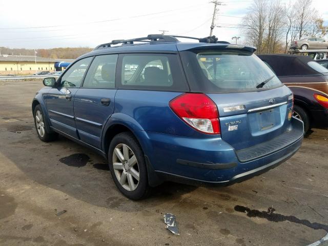 4S4BP61C587311857 - 2008 SUBARU OUTBACK 2.5I  photo 3