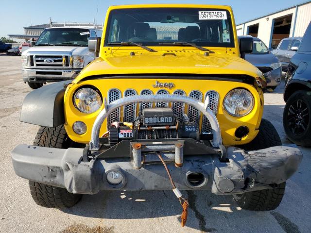 1C4AJWAG0FL565999 - 2015 JEEP WRANGLER SPORT YELLOW photo 5