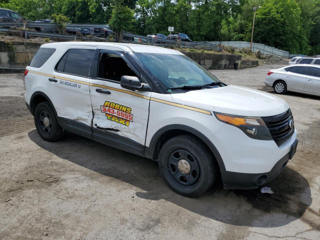 1FM5K8AR6EGC60943 - 2014 FORD EXPLORER POLICE INTERCEPTOR 白色 照片 4
