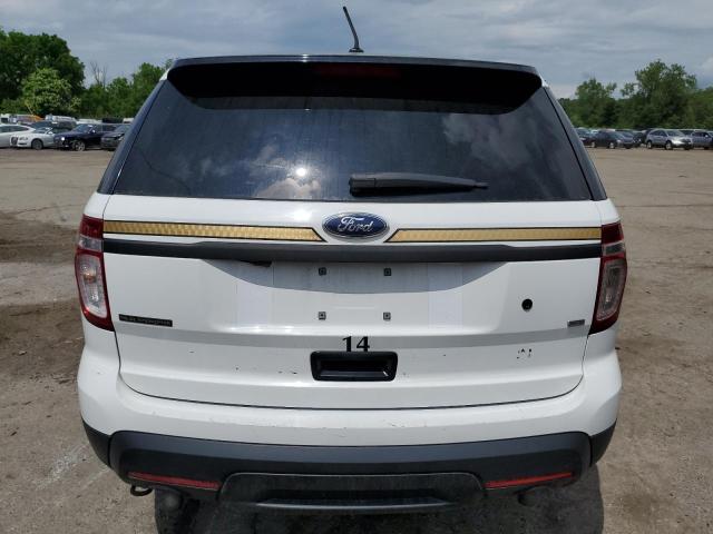 1FM5K8AR6EGC60943 - 2014 FORD EXPLORER POLICE INTERCEPTOR 白色 照片 6