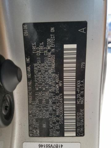 5TDZA23C66S548774 - 2006 TOYOTA SIENNA CE GRAY photo 13