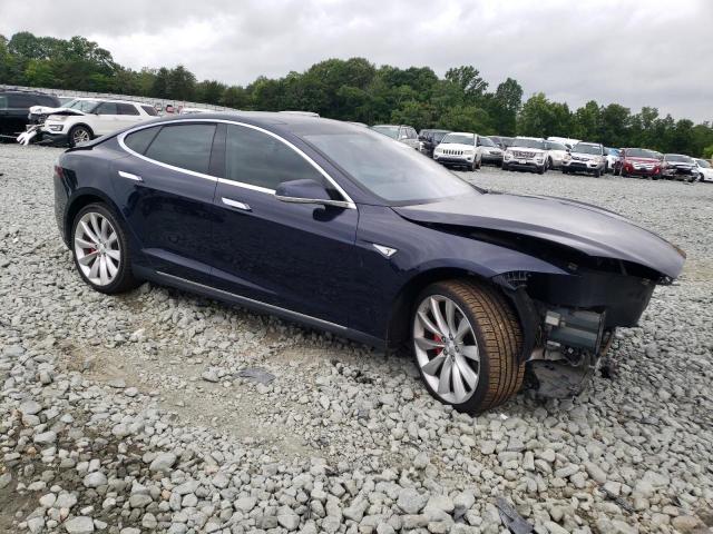5YJSA1H15EFP50074 - 2014 TESLA MODEL S Mavi foto 4