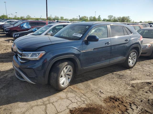 1V2KE2CA0MC228867 - 2021 VOLKSWAGEN ATLAS CROS SE BLUE photo 1