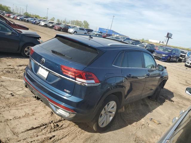 1V2KE2CA0MC228867 - 2021 VOLKSWAGEN ATLAS CROS SE BLUE photo 3