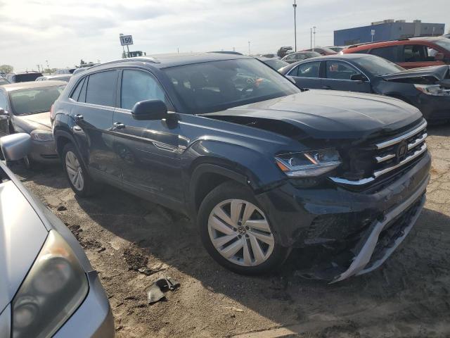 1V2KE2CA0MC228867 - 2021 VOLKSWAGEN ATLAS CROS SE BLUE photo 4