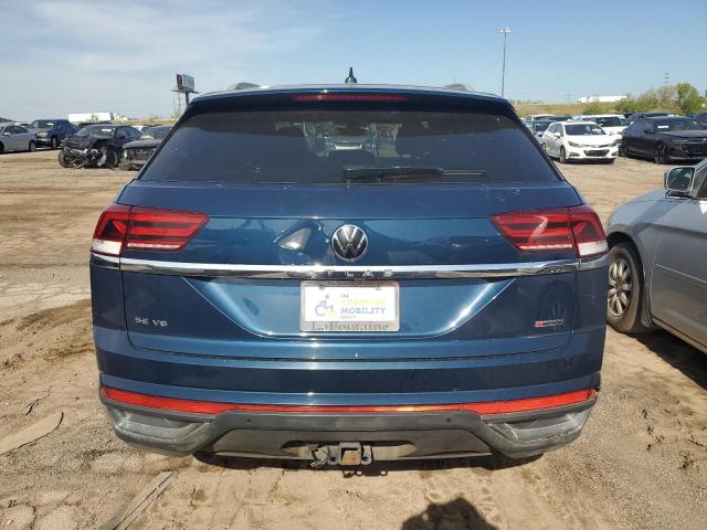 1V2KE2CA0MC228867 - 2021 VOLKSWAGEN ATLAS CROS SE BLUE photo 6