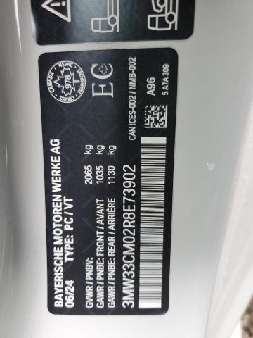 3MW33CM02R8E73902 - 2024 BMW 230XI WHITE photo 13