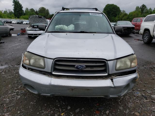 JF1SG65684H756726 - 2004 SUBARU FORESTER 2.5XS Մոխրագույն լուսանկար 5