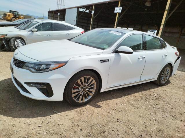 5XXGV4L21KG293560 - 2019 KIA OPTIMA SXL WHITE photo 1