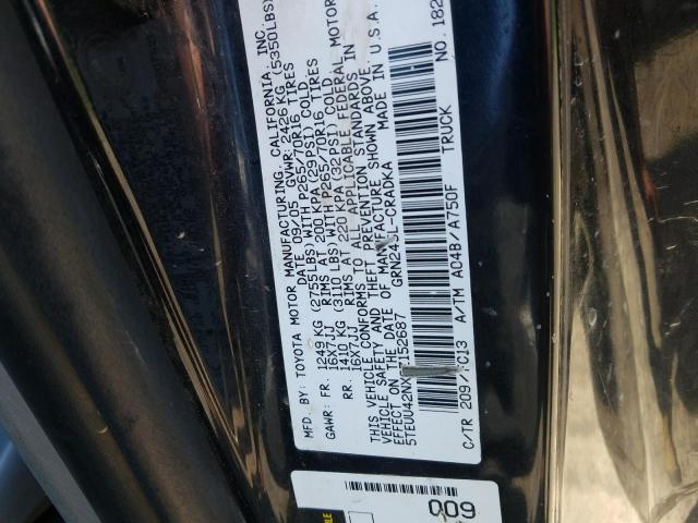 5TEUU42NX6Z152687 - 2006 TOYOTA TACOMA ACCESS CAB Қара фото 13