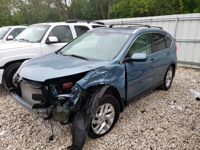 5J6RM4H72FL073781 - 2015 HONDA CR-V EXL TEAL photo 1