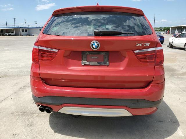 5UXWZ7C51H0U46880 - 2017 BMW X3 SDRIVE28I RED photo 6