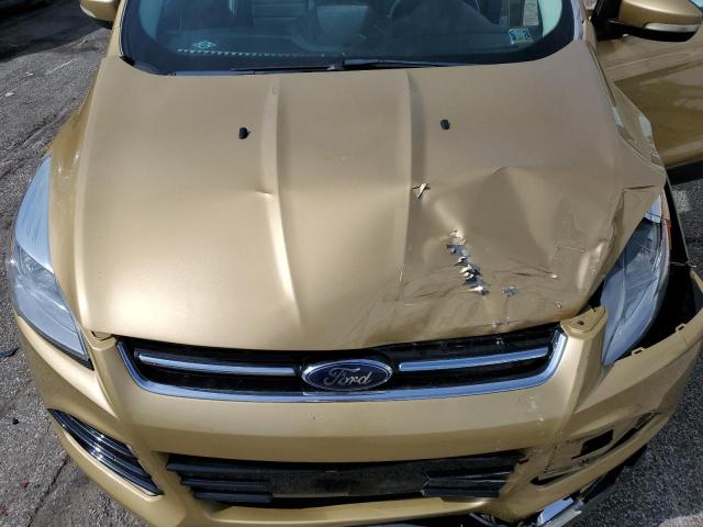 1FMCU9J9XEUC18784 - 2014 FORD ESCAPE TITANIUM GOLD photo 12