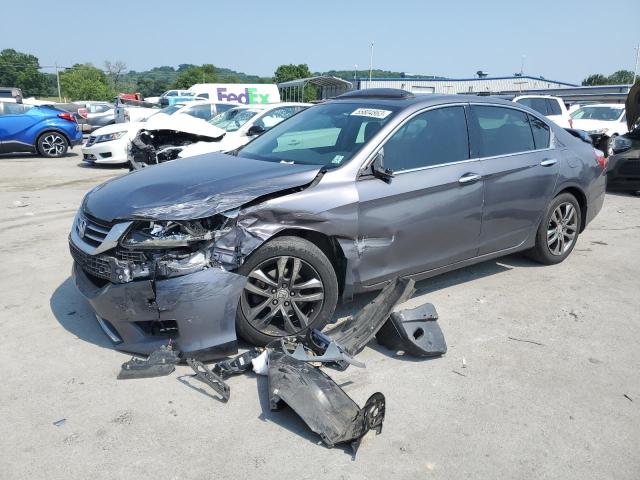 1HGCR3F82EA023980 - 2014 HONDA ACCORD EXL GRAY photo 1