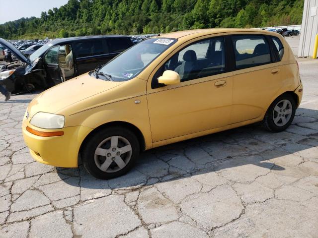 KL1TD626X5B296539 - 2005 CHEVROLET AVEO BASE YELLOW photo 1