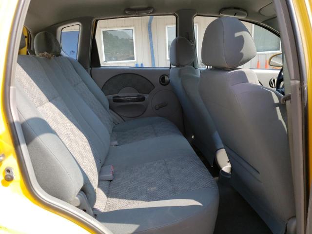 KL1TD626X5B296539 - 2005 CHEVROLET AVEO BASE YELLOW photo 10
