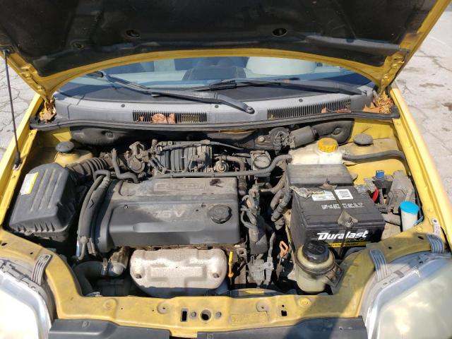 KL1TD626X5B296539 - 2005 CHEVROLET AVEO BASE YELLOW photo 11