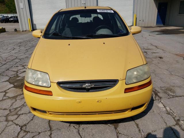KL1TD626X5B296539 - 2005 CHEVROLET AVEO BASE YELLOW photo 5
