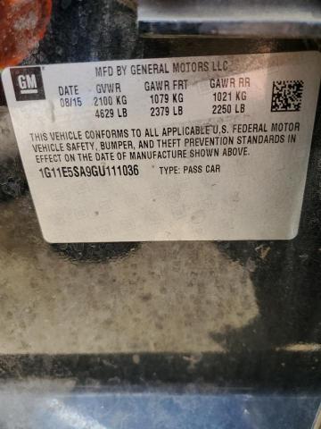 1G11E5SA9GU111036 - 2016 CHEVROLET MALIBU LIM LTZ BLACK photo 13