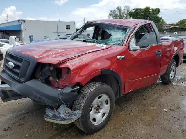 1FTRF12227KD32935 - 2007 FORD F150 RED photo 1