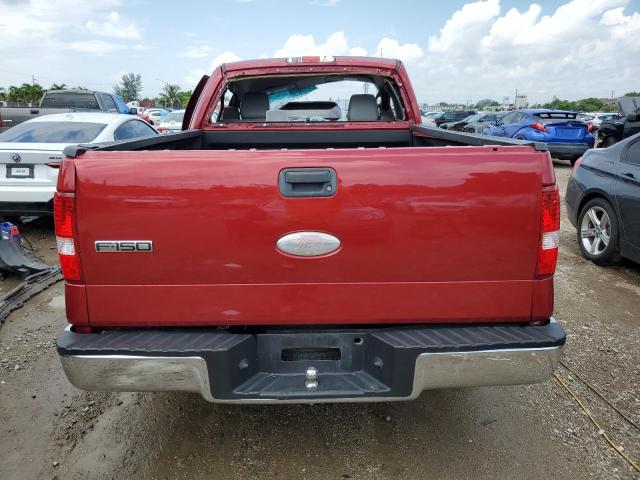 1FTRF12227KD32935 - 2007 FORD F150 RED photo 6