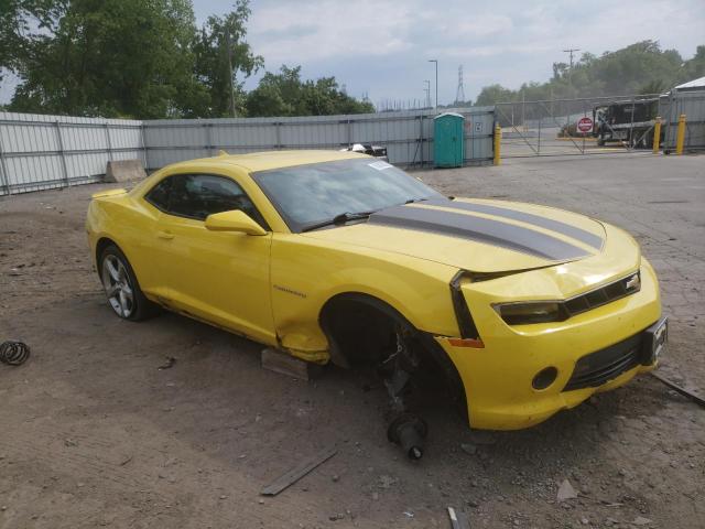 2G1FF1E34F9186814 - 2015 CHEVROLET CAMARO LT YELLOW photo 4