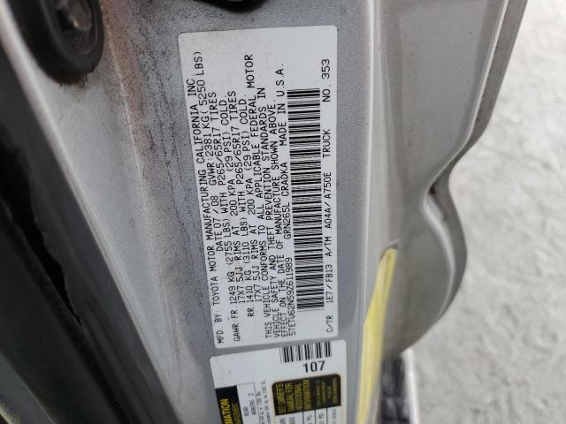 5TETU62N59Z611989 - 2009 TOYOTA TACOMA PRERUNNER ACCESS CAB SILVER photo 12