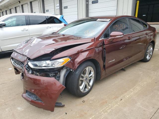 3FA6P0LU2GR313040 - 2016 FORD FUSION SE HYBRID BROWN photo 1