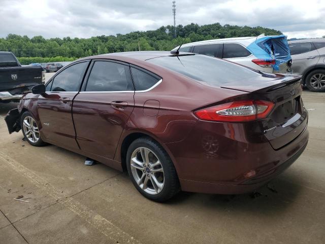 3FA6P0LU2GR313040 - 2016 FORD FUSION SE HYBRID BROWN photo 2