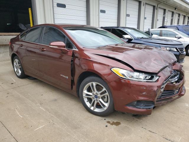 3FA6P0LU2GR313040 - 2016 FORD FUSION SE HYBRID BROWN photo 4