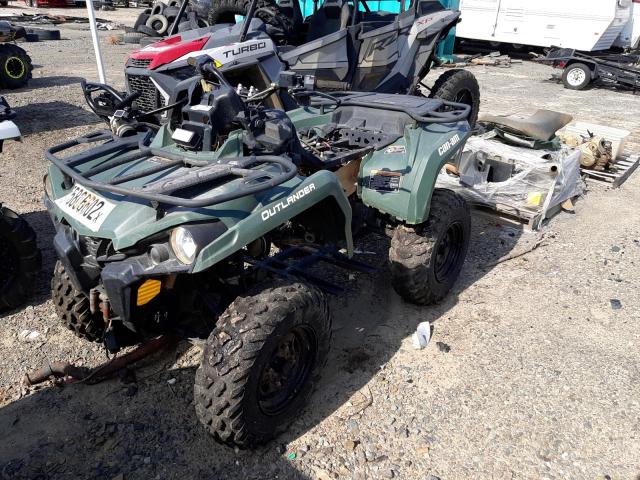 3JBLGAT47MJ000730 - 2021 CAN-AM OUTLANDER 570 GREEN photo 2