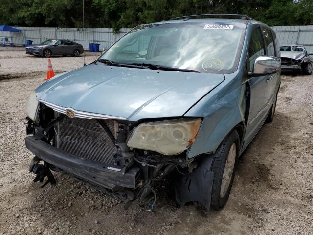 2A8HR64X28R661851 - 2008 CHRYSLER TOWN & COU TURQUOISE photo 2