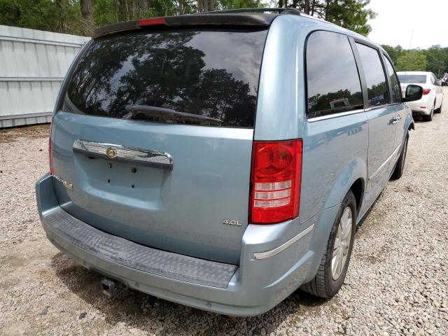 2A8HR64X28R661851 - 2008 CHRYSLER TOWN & COU TURQUOISE photo 4