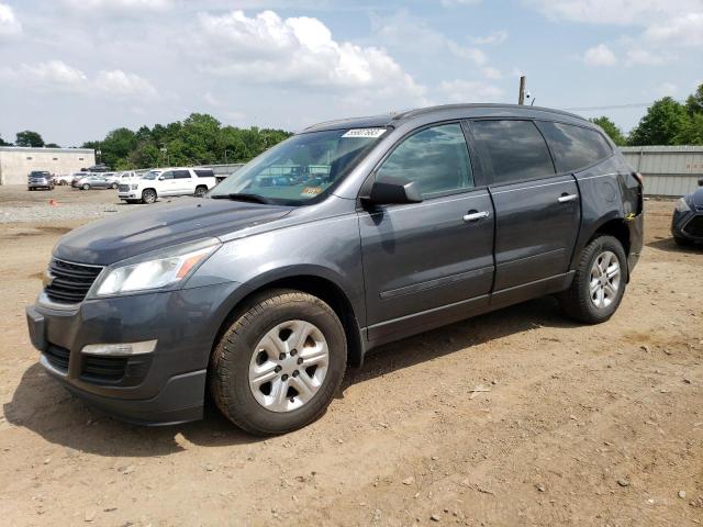 1GNKRFED0EJ185155 - 2014 CHEVROLET TRAVERSE LS GRAY photo 1