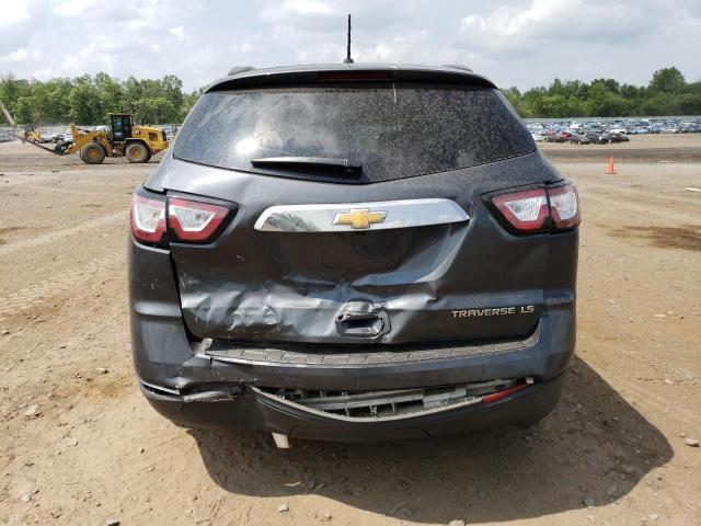 1GNKRFED0EJ185155 - 2014 CHEVROLET TRAVERSE LS GRAY photo 6