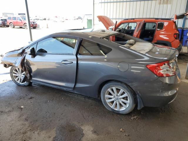 2HGFG3B10CH503753 - 2012 HONDA CIVIC EXL GRAY photo 2