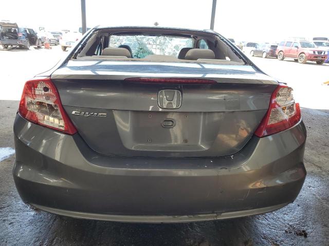 2HGFG3B10CH503753 - 2012 HONDA CIVIC EXL GRAY photo 6